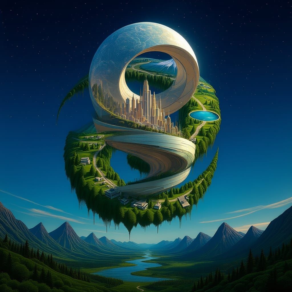 Double Exposure 8K Image Overlap