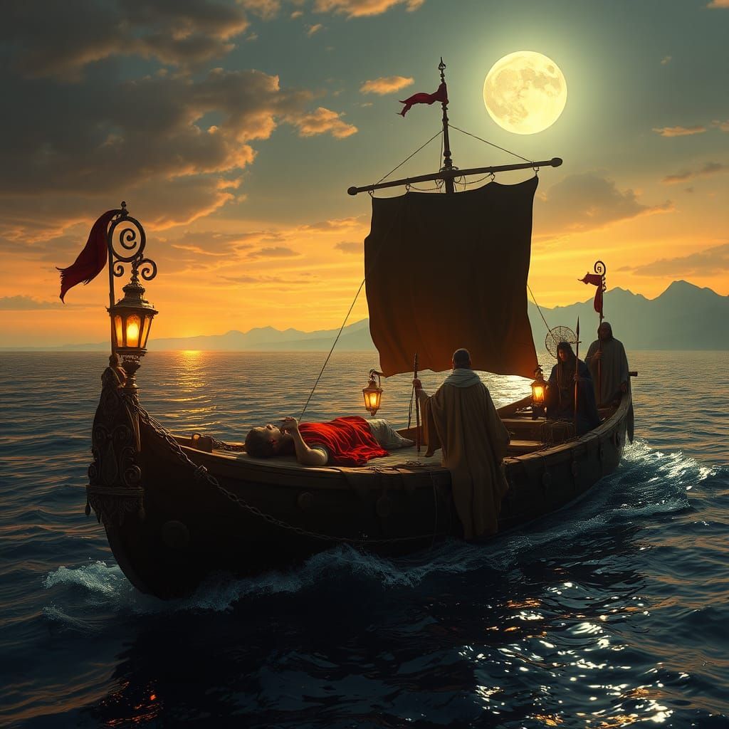 King Arthur's Journey to Avalon: Mystical Shores