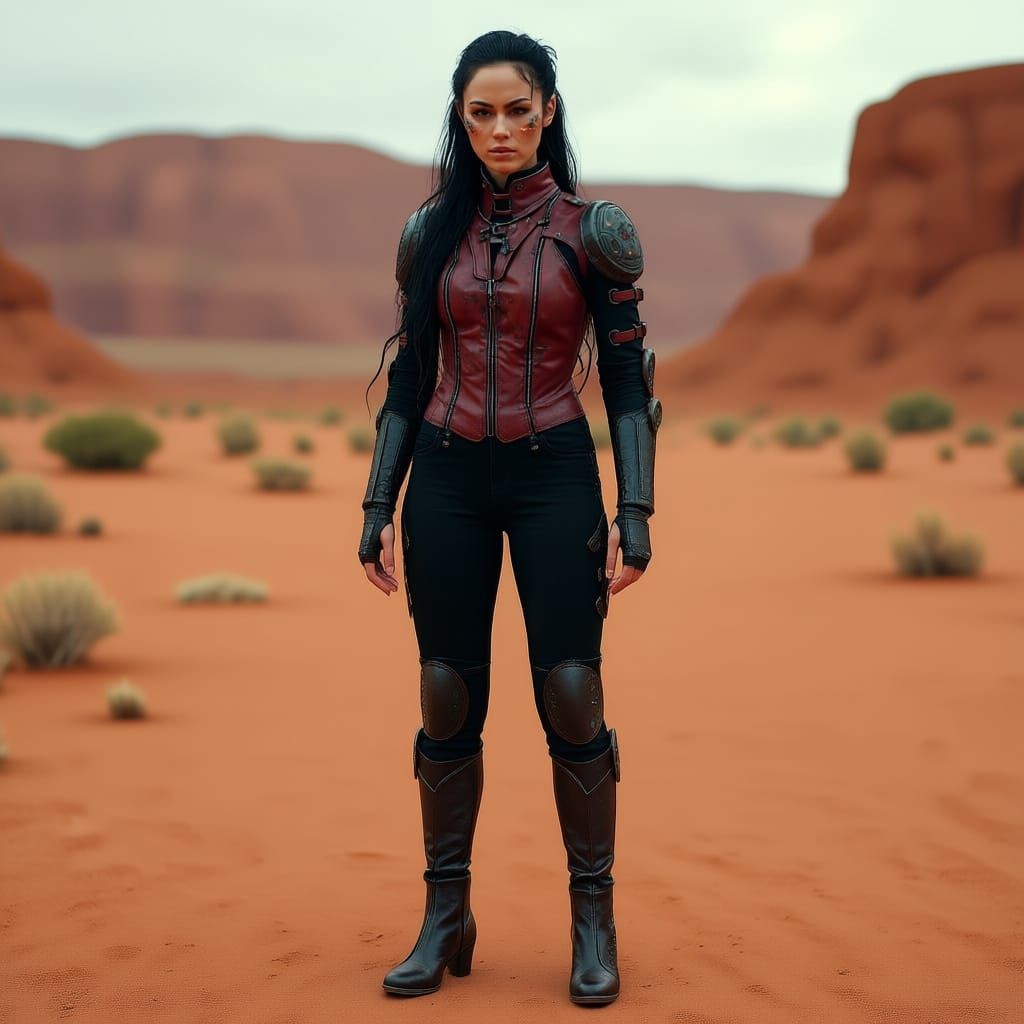 Avant-Garde Boho-Punk Cyberpunk Warrior Jacket