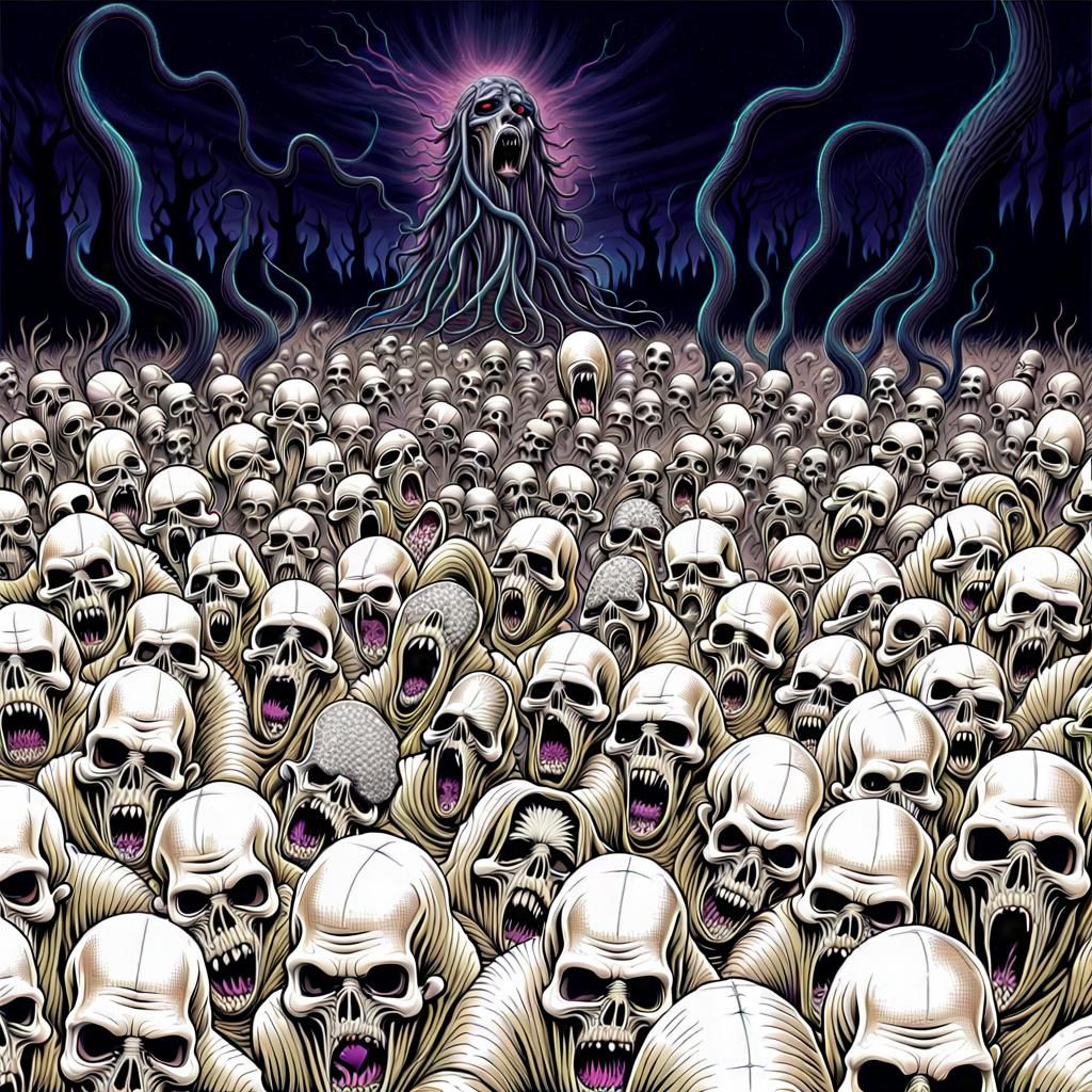 Horrific Death Metal Album Cover Art