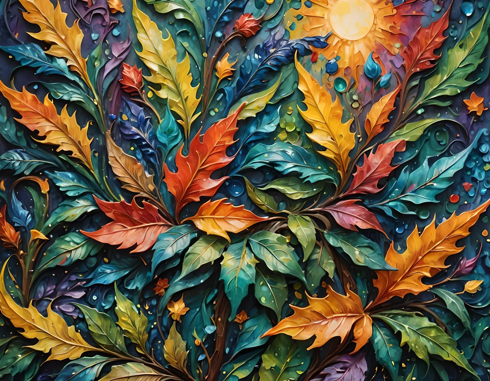 Colorful Impasto Gouache Masterpiece in 8k Resolution