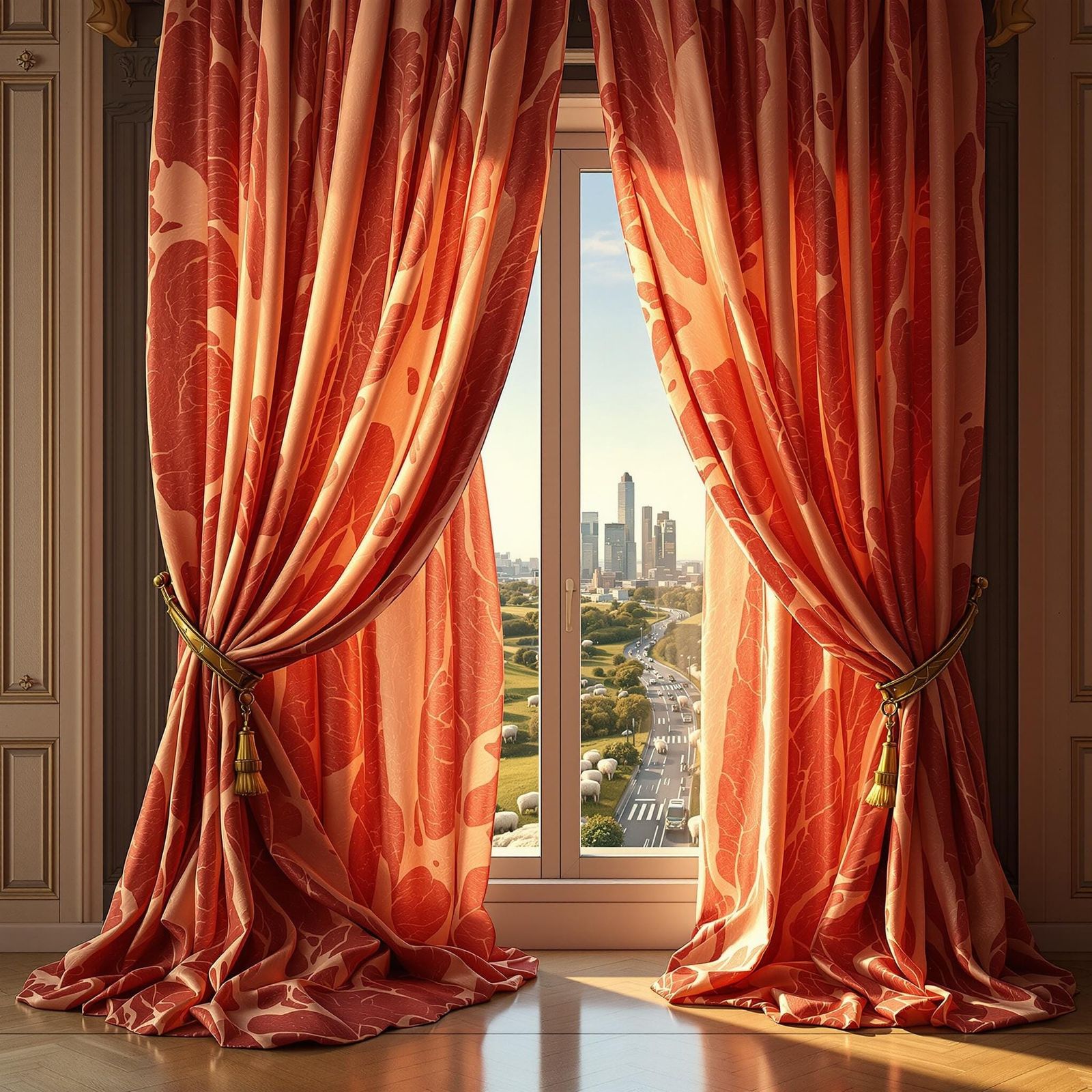 Flappy Beef Curtains