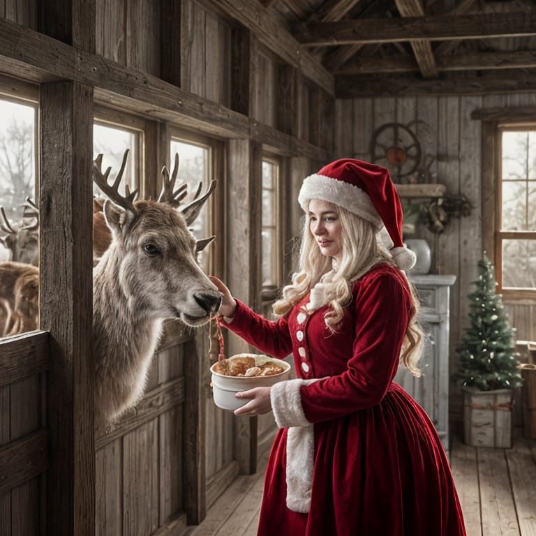 Warmth and Sincerity in a Cozy Christmas Scene