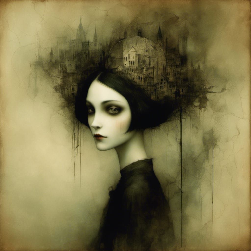Macabre Portrait of a Girl