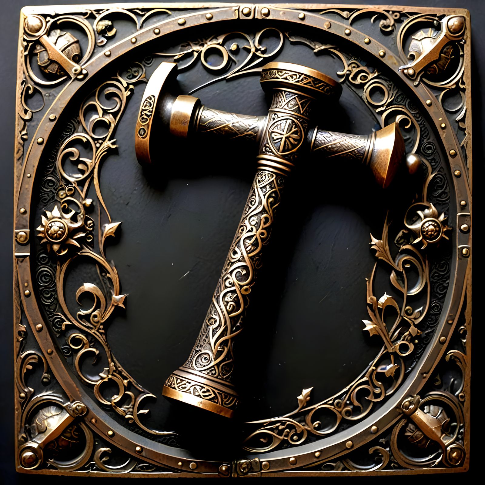 Ornate dwarven gavel