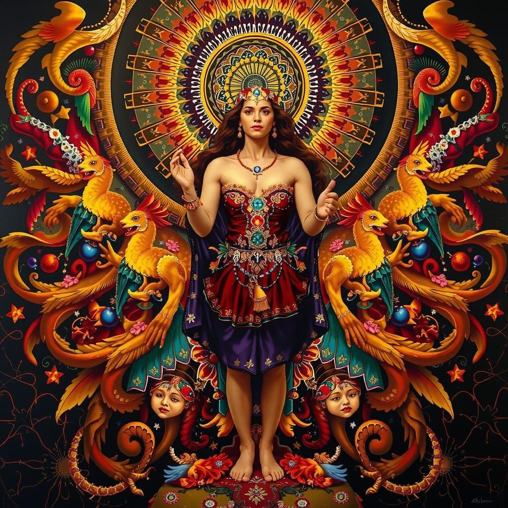 Masterpiece Painting of Beauty and Truth