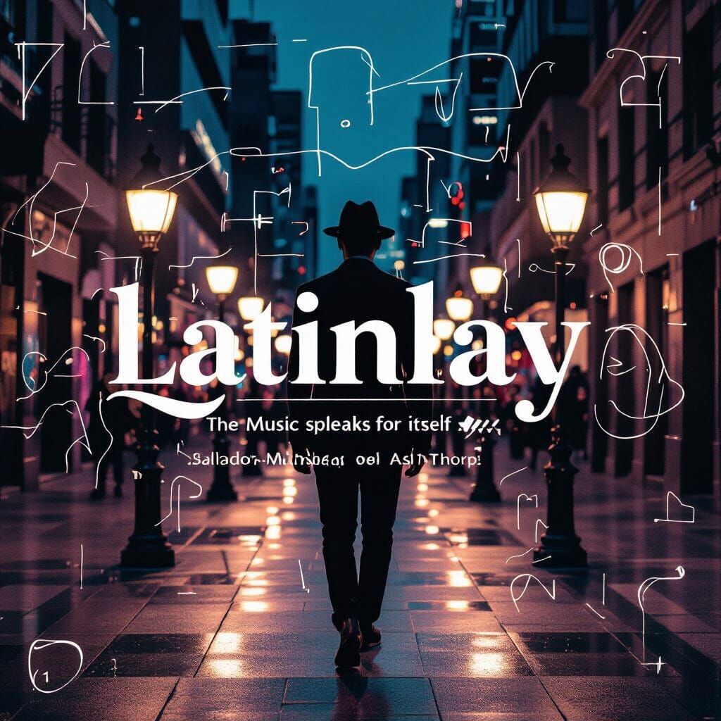 Latinlay Album Cover Art in Surrealist Style