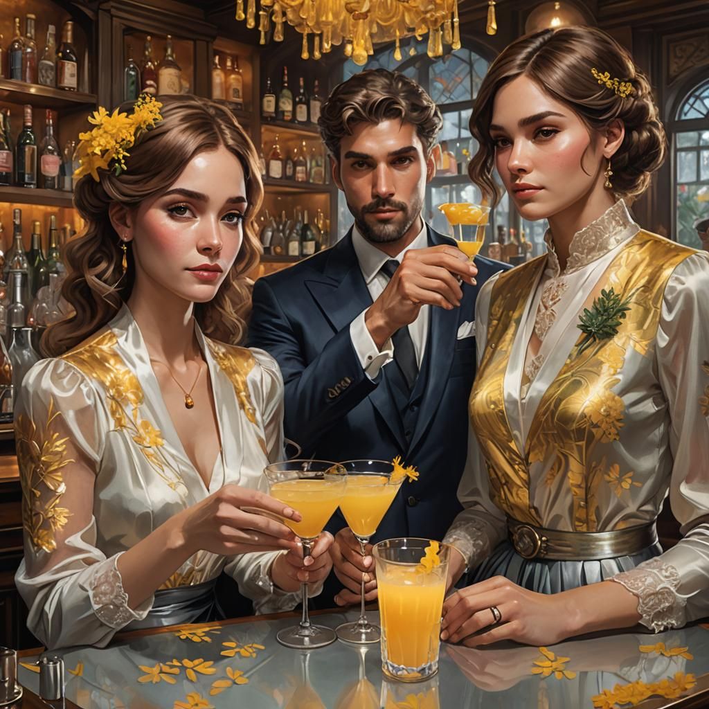 Mimosa Cocktail Class: Detailed Artgerm-Inspired Portrait