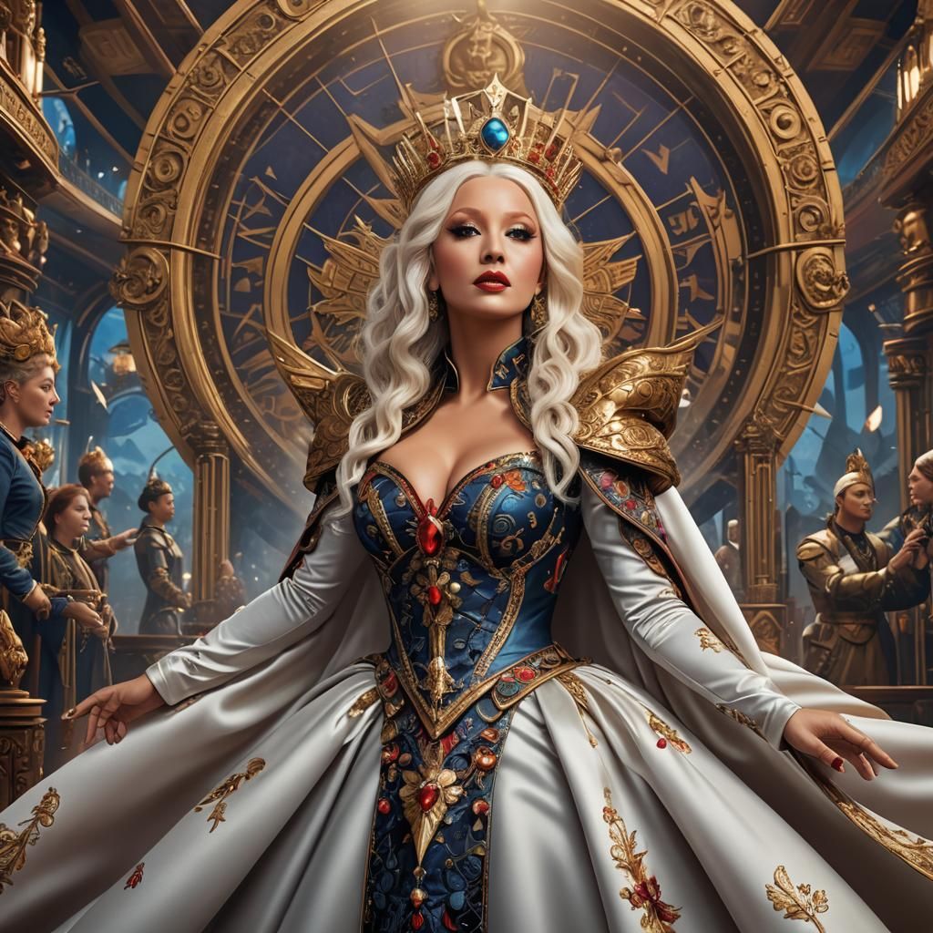 Christina Aguilera Crowned Queen in Fantasy Art