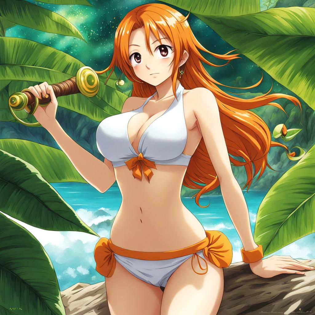 Anime Nude Figure in Manga Style