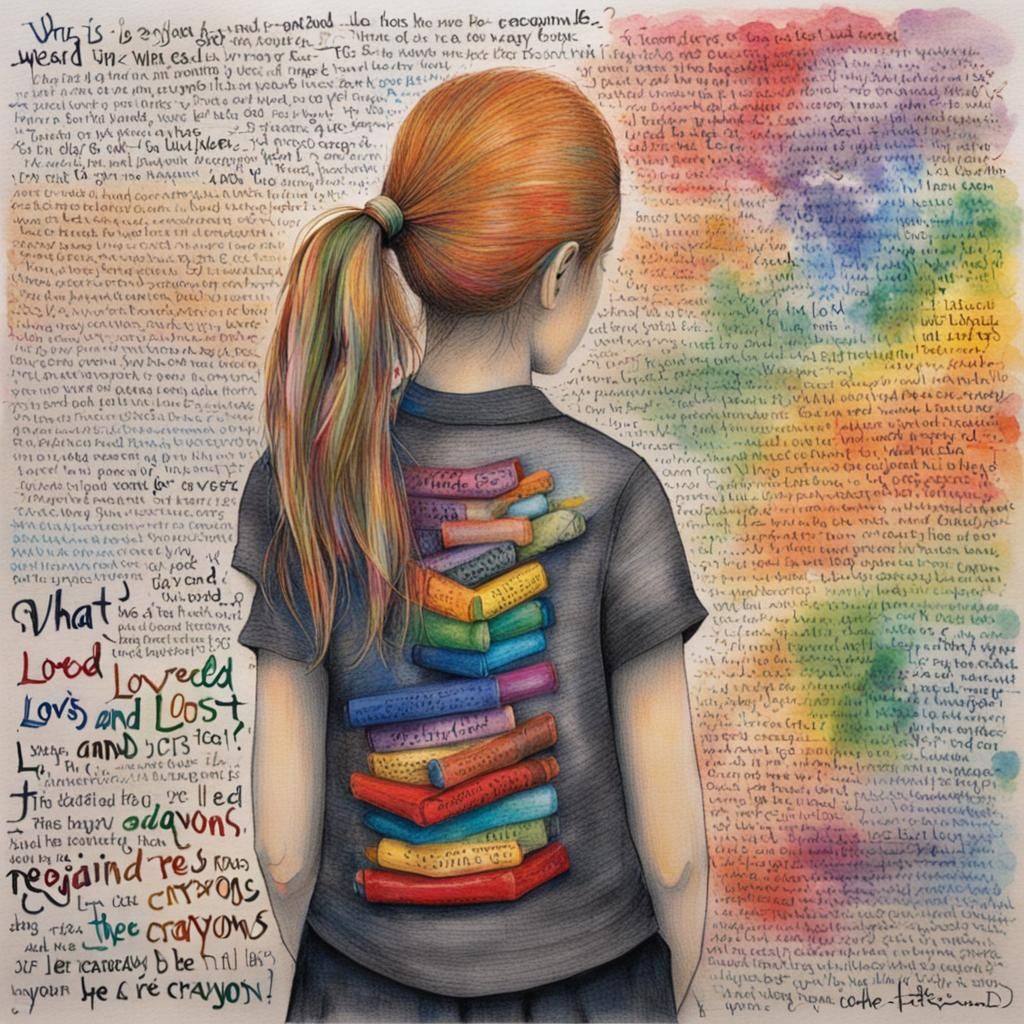 Crayon Inscription: Loss and Remembrance