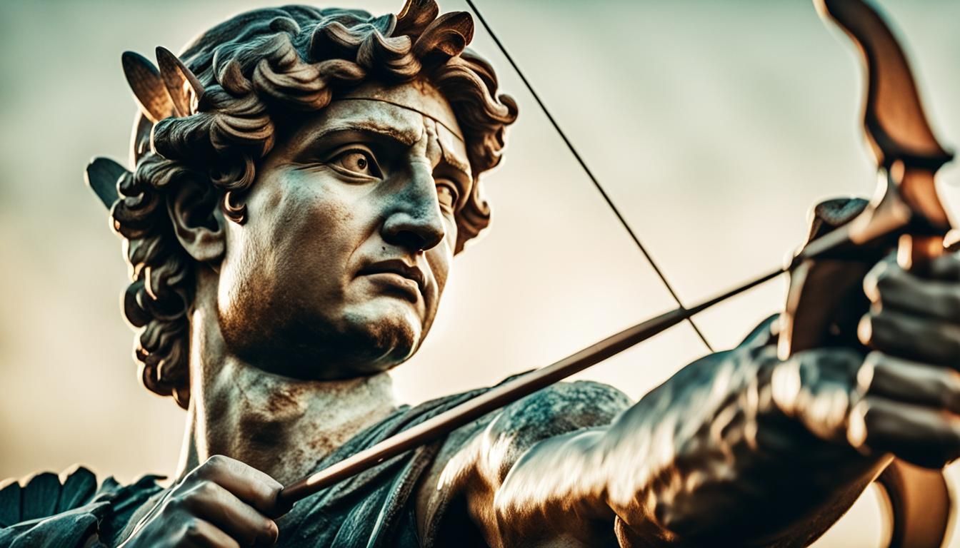 Cupid, God of Love, Shoots Arrows in Ancient Greece