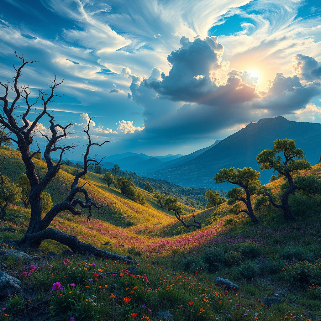 Vibrant Landscape Emerges in Fantasy Concept Art