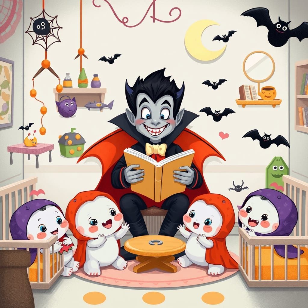 Dracula's Delightful Daycare for Baby Monsters