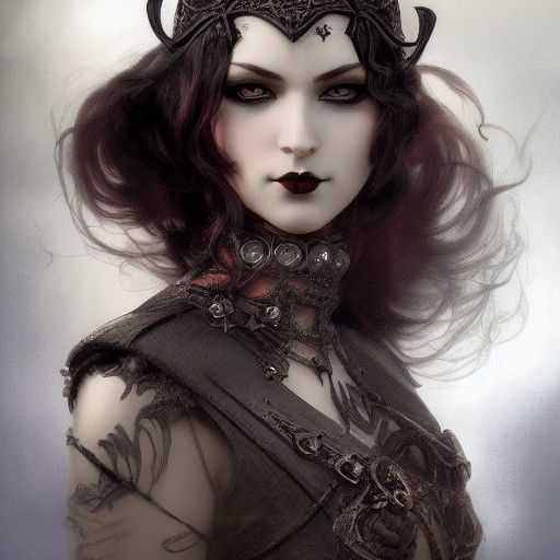 Gothic Dieselpunk Knight Portrait in Hyperrealism Style