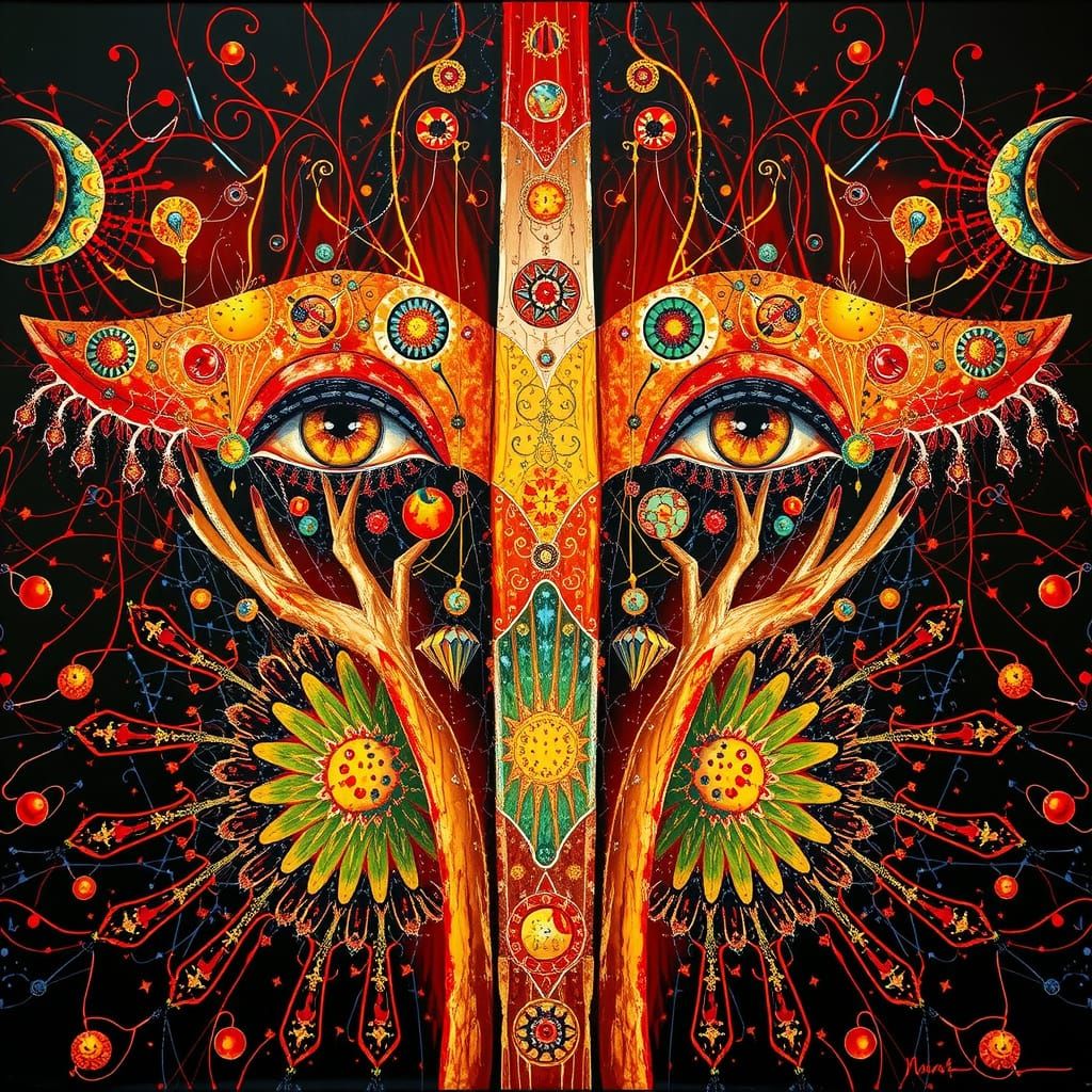 Surrealistic Fractal Masterpiece in Deep, Dark Colors