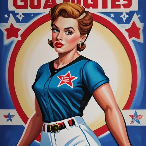 Modern Stars in 'A League of Their Own' Pinup