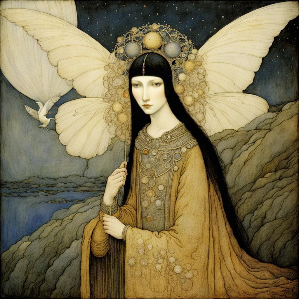 Enchanting Nordic Forest Scene in Bauer Style