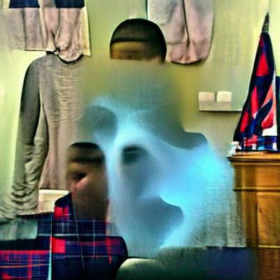 Ghost Face Mask in the Dark