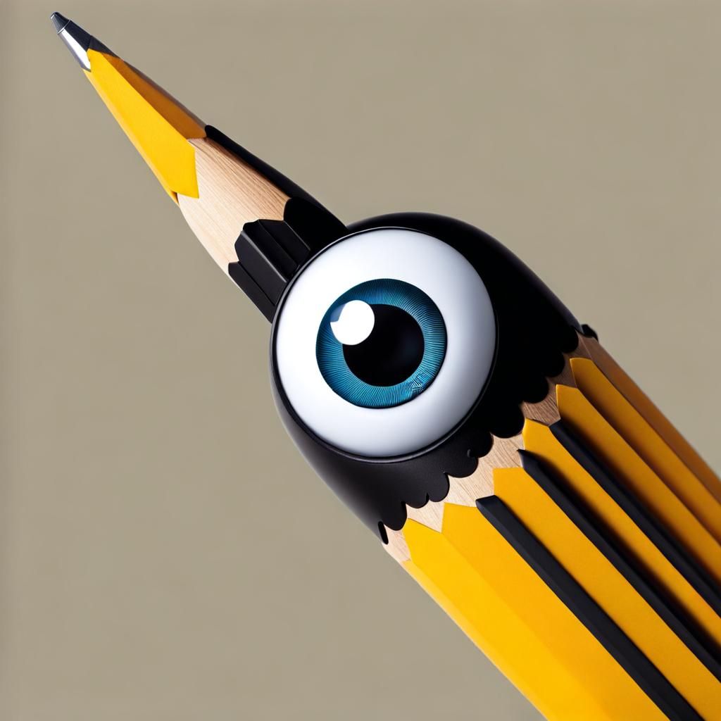 Pencil with Googly Eyes: An AI Whimsy