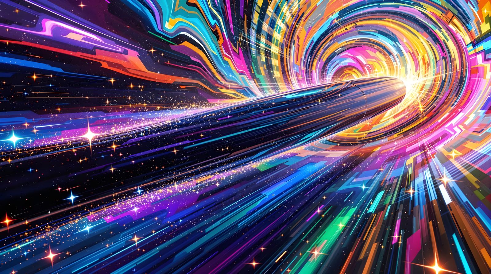 High-Velocity Cylinder Races Through Plasma Star Vortex