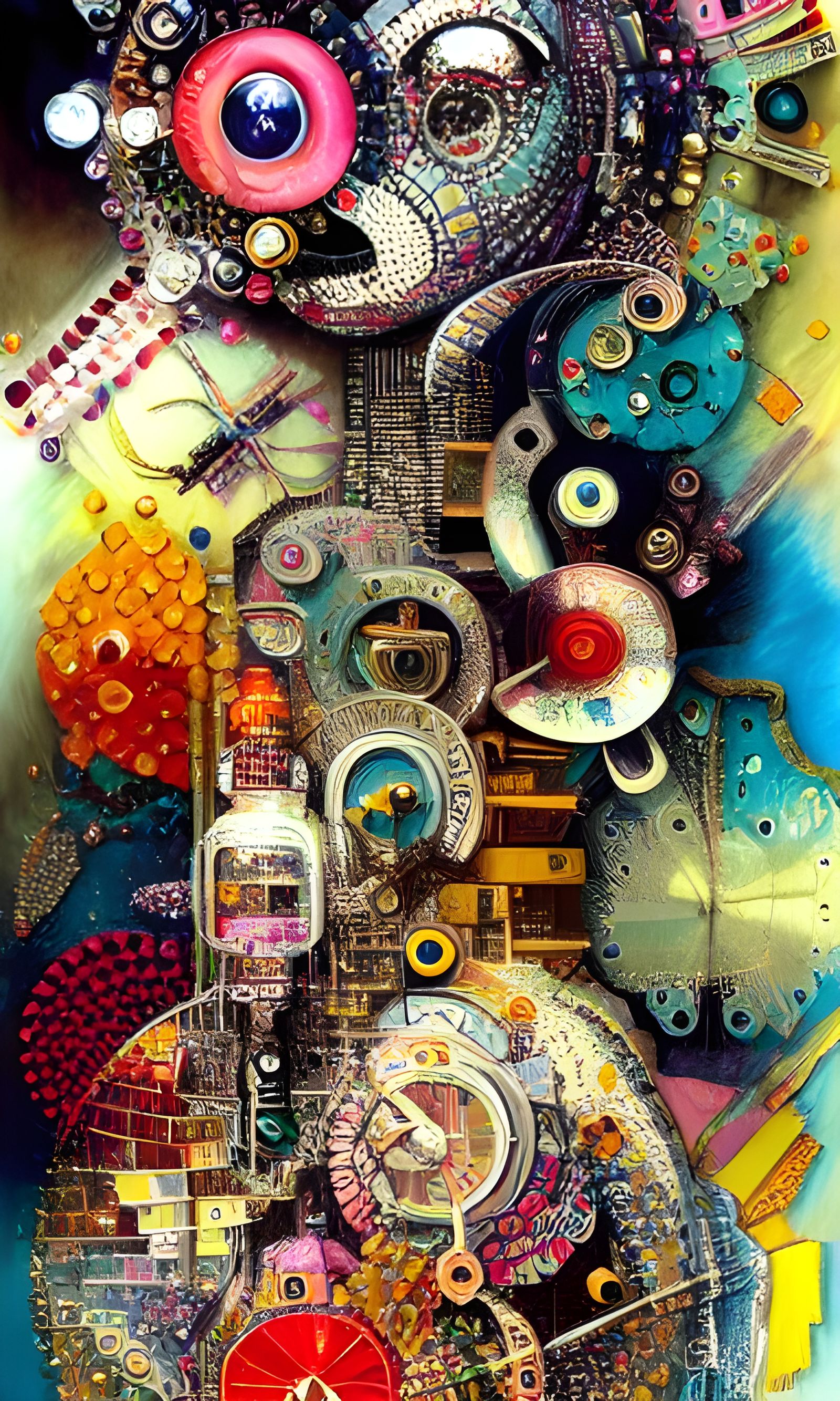 Maximalist Scrapbook Page with 3D Liquid Details