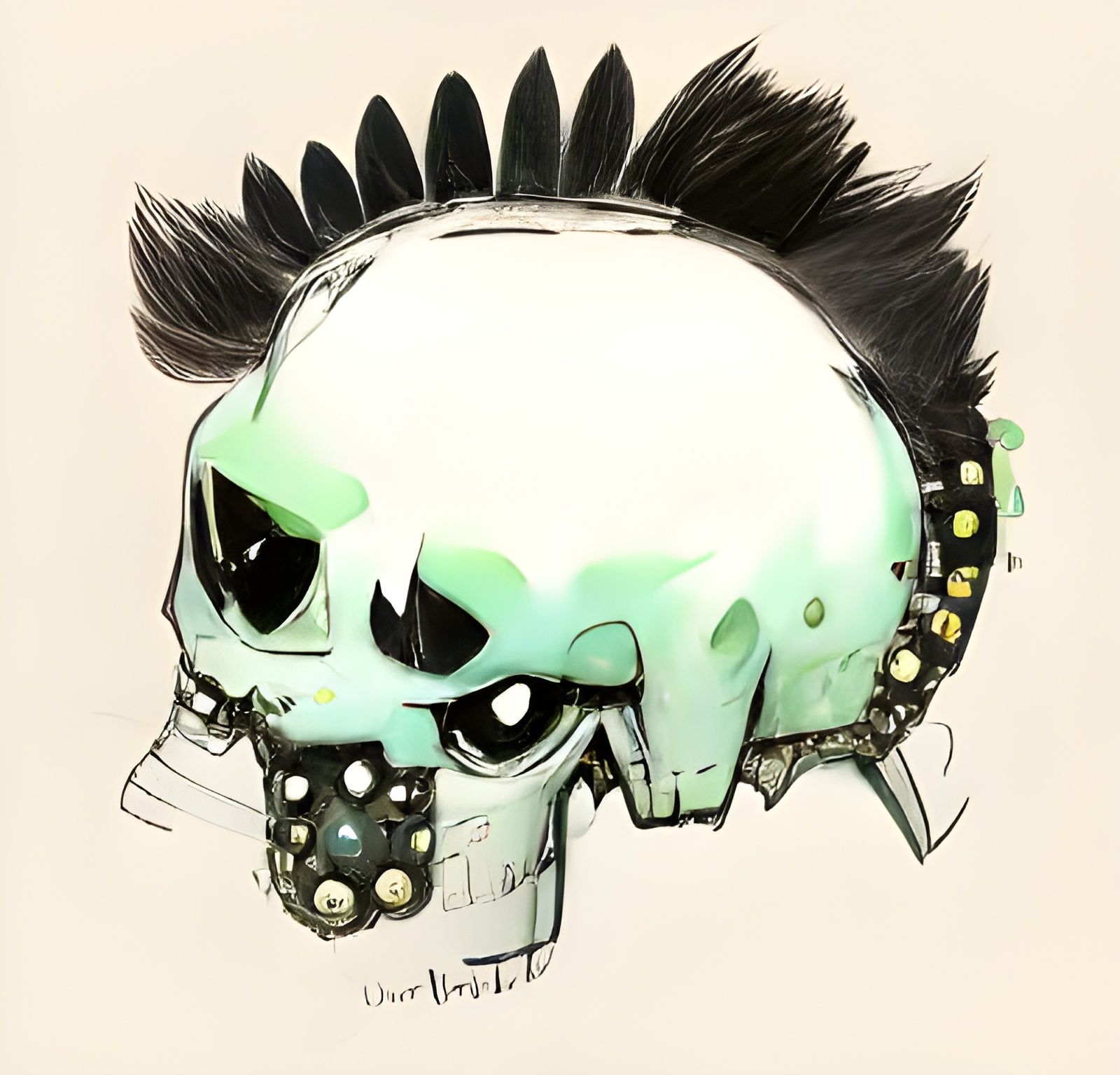 Monster Punk Skull