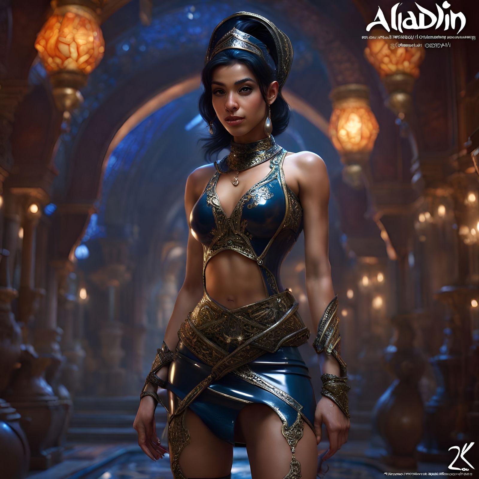 Jasmine in Latex: A Hyperdetailed Fantasy Art Portrait