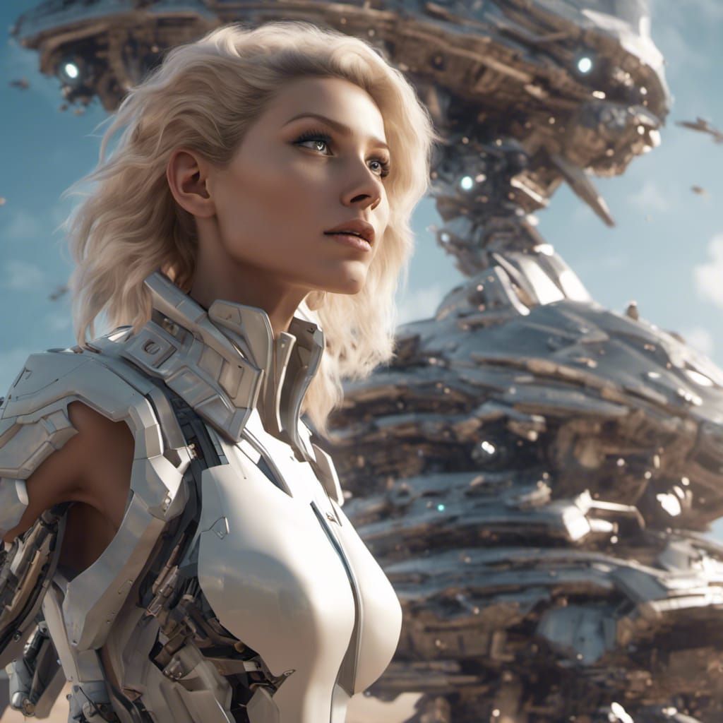 Fantasy Archeologist Watches Starship Warp Jump