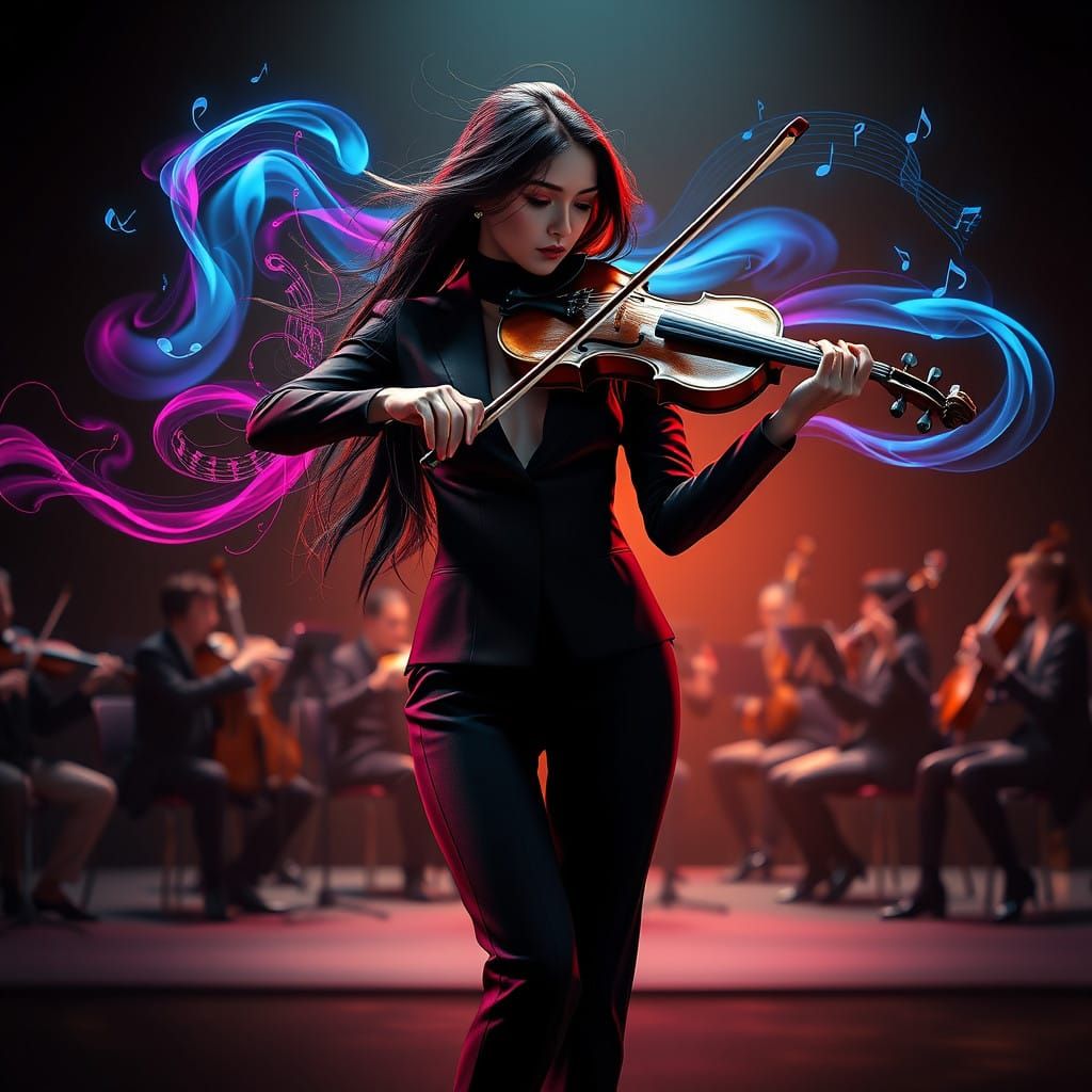 Electric Violinist Shines in Spotlight