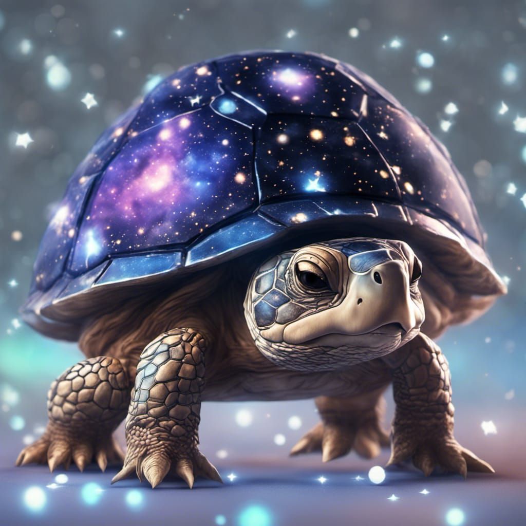 Adorable Kemono Turtle Constellation in 8K