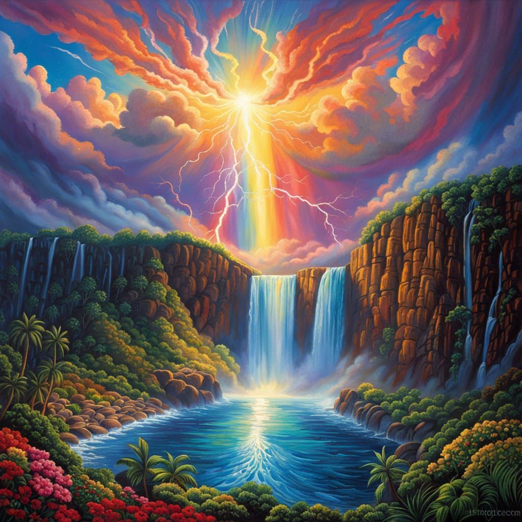 Hoʻoponopono: Healing Sound Vibrations Over Epic Waterfall