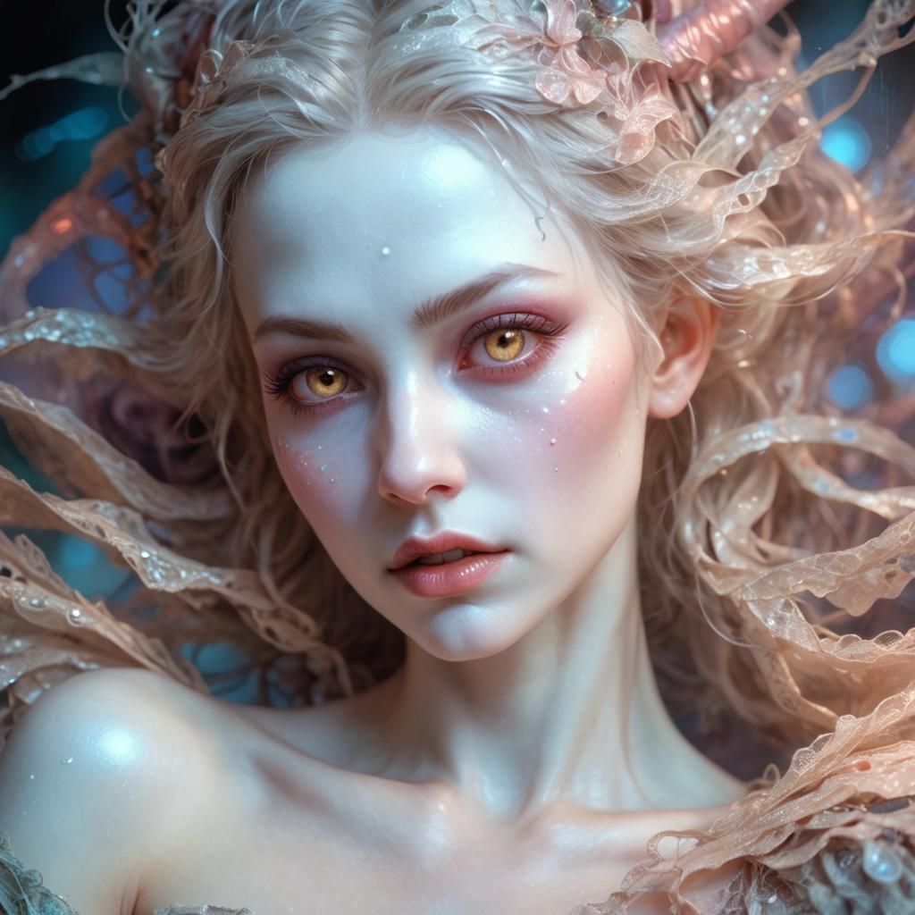 Creepy Pixie Sprite in a Hyperdetailed Dreamworld