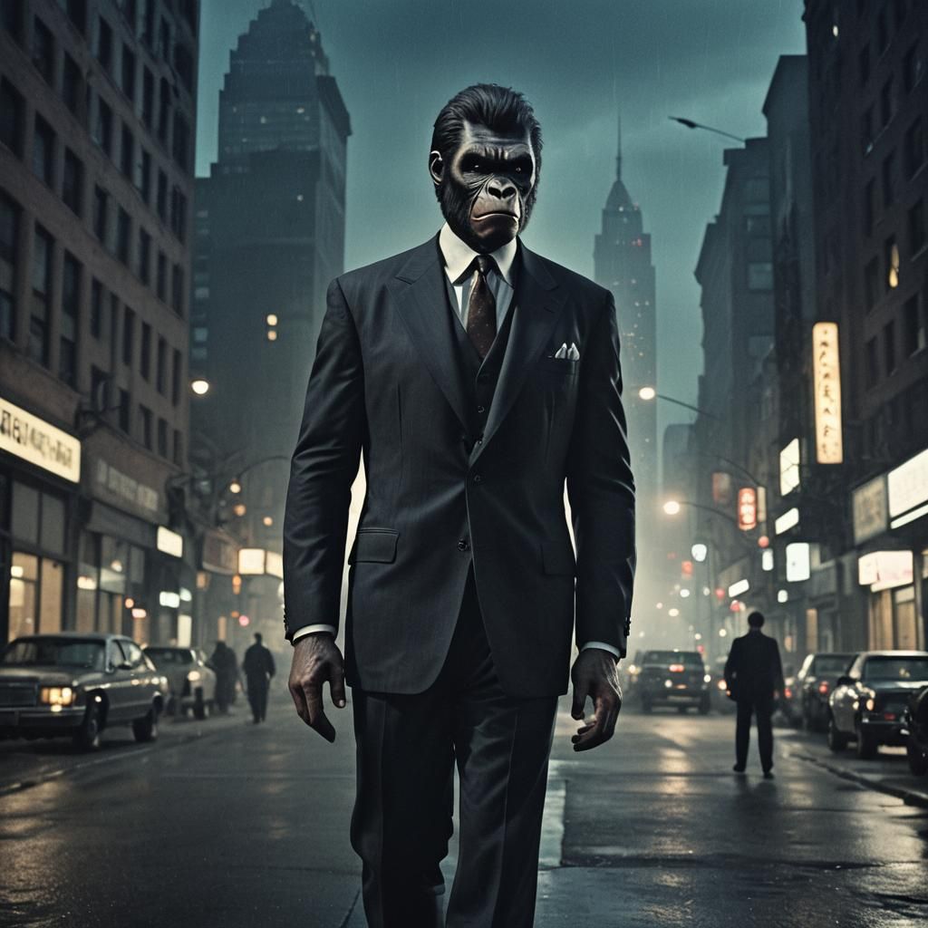 King Kong in Film Noir Style