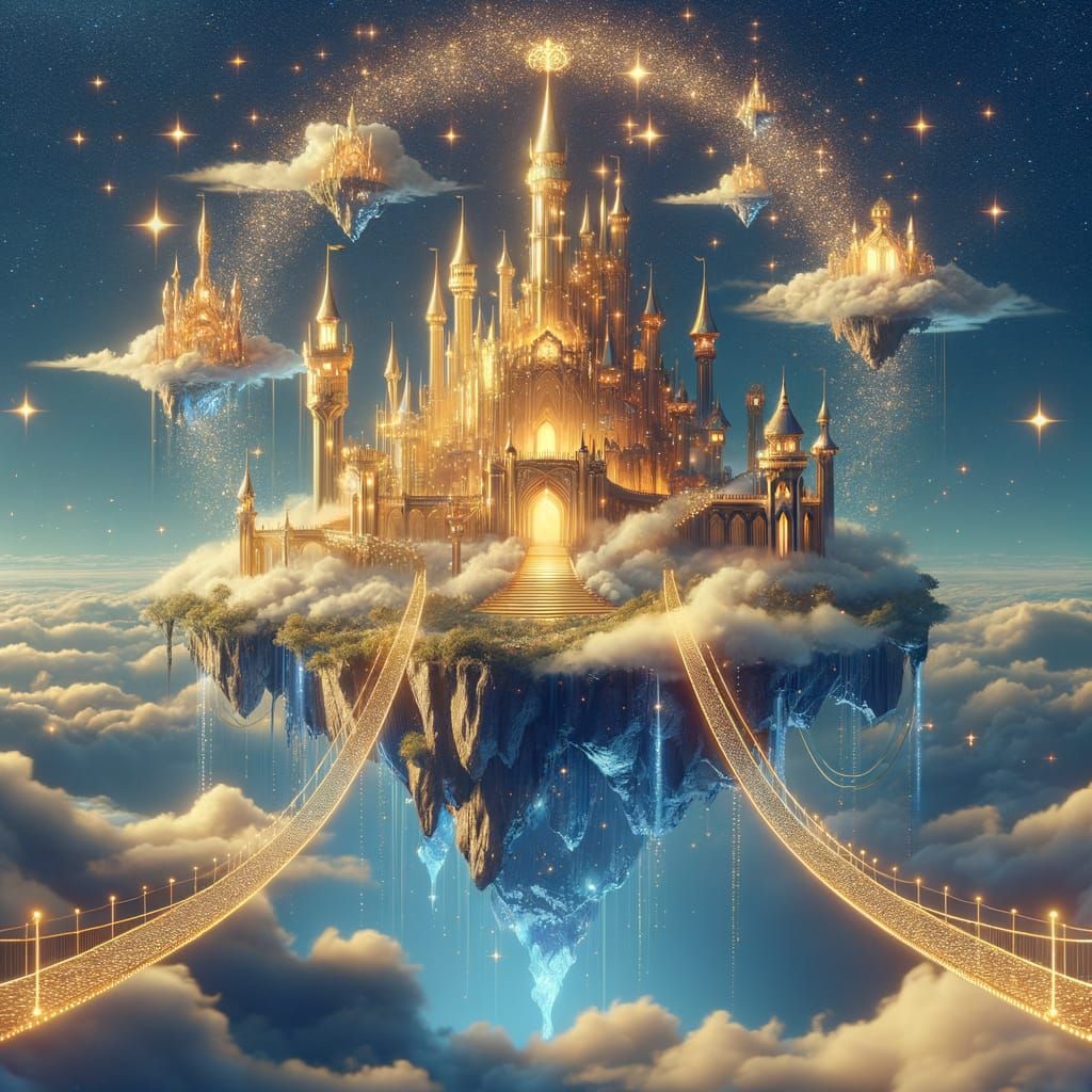 Magical Floating Kingdom Theme Park