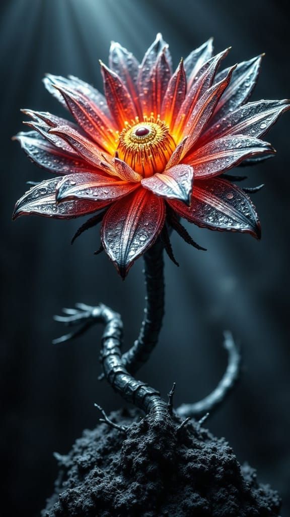 Alien Bloom Forged From Stormlight and Shadow