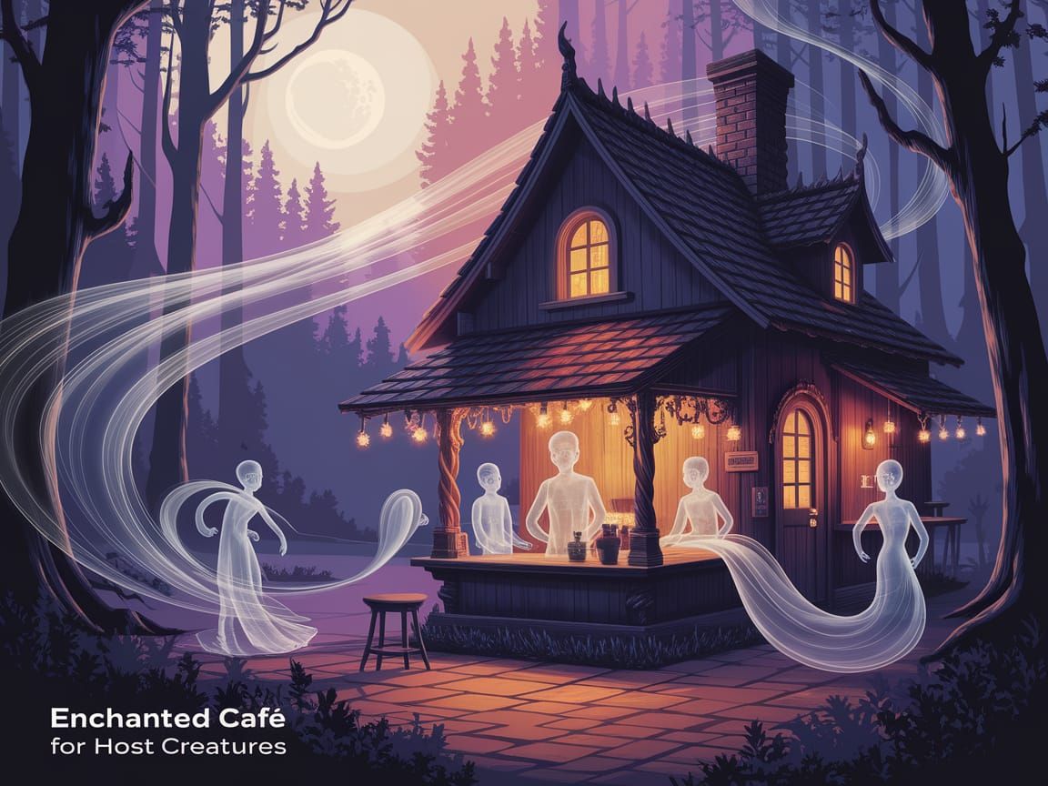 Enchanted Woodland Café for Mystical Creatures