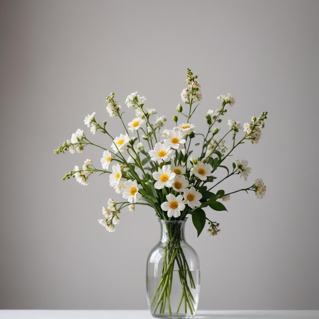Vase with Flowers: Professional Studio Photography