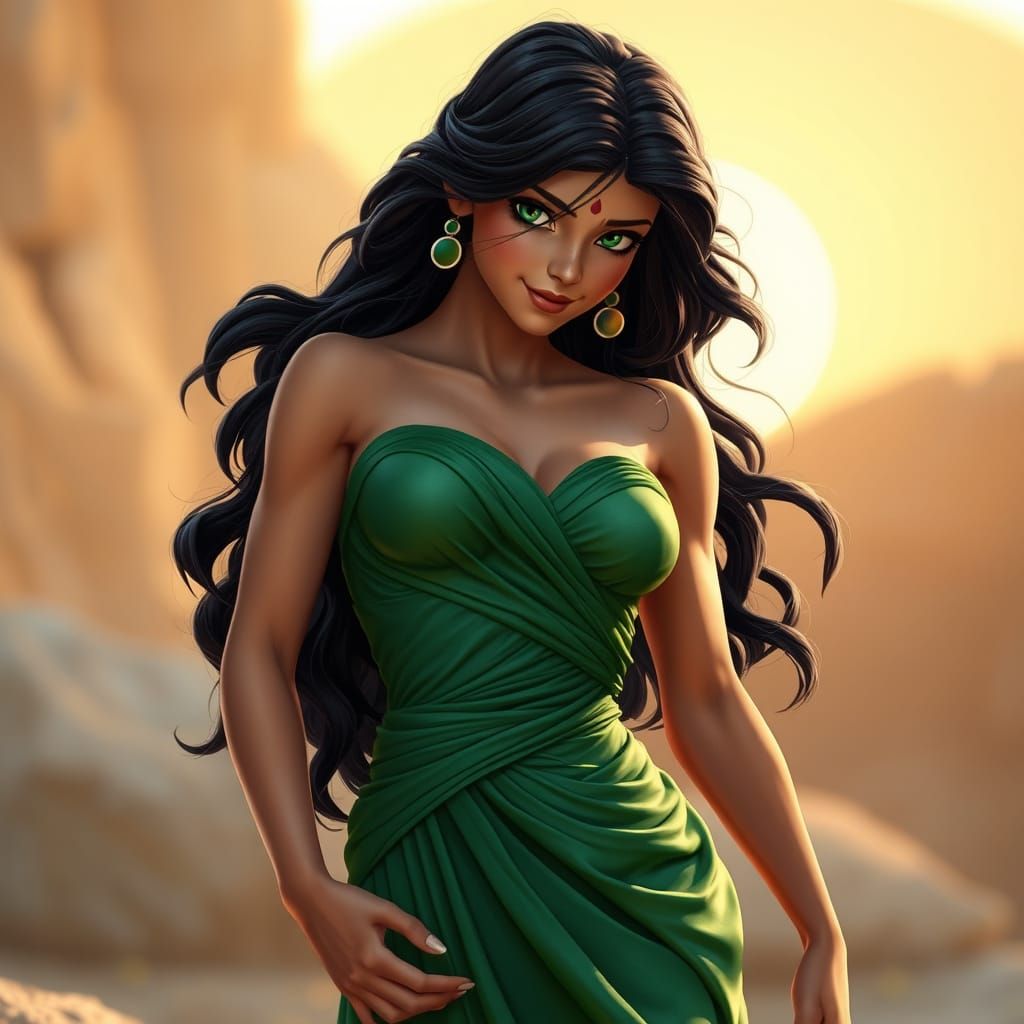 Hyperrealistic Megara from Disney's Hercules