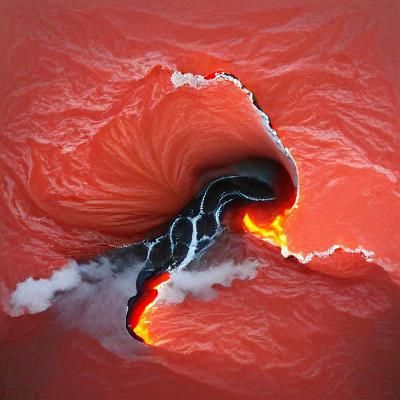 Spectacular Lava Tornado Rises Skyward