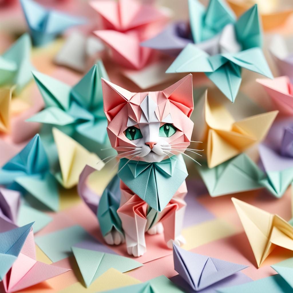 Dreamy Kitten Portrait in Soft Focus Macro