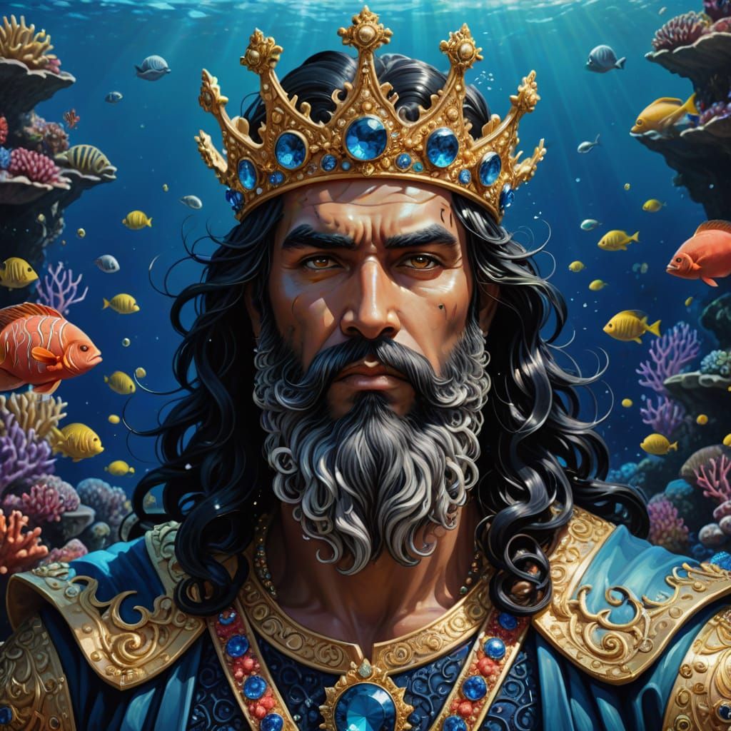 Oceanus, God of the Oceans Portrait