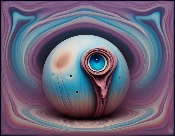 Surreal Pareidolia Abstract Image