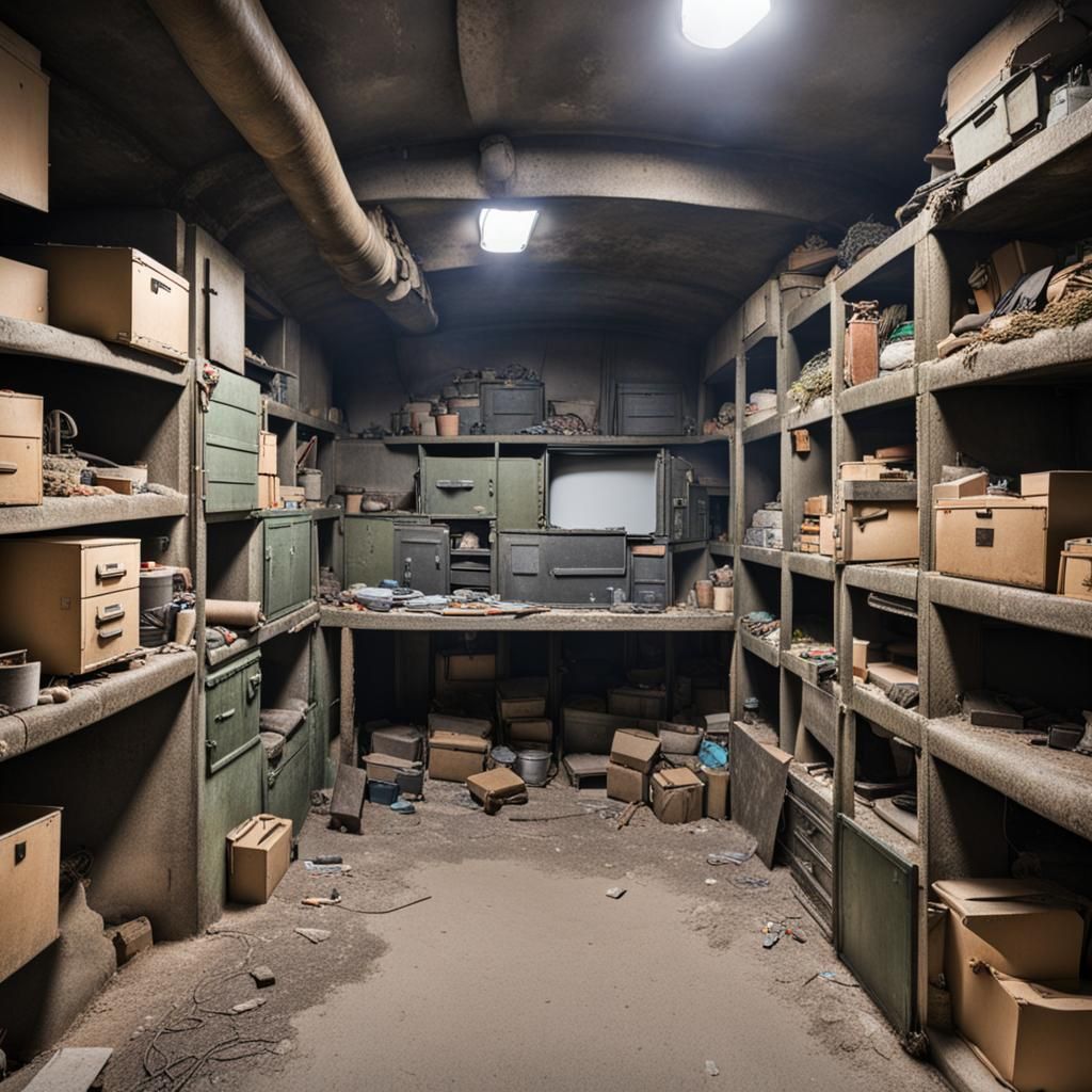 Life Inside a War Bunker with Limited Resources