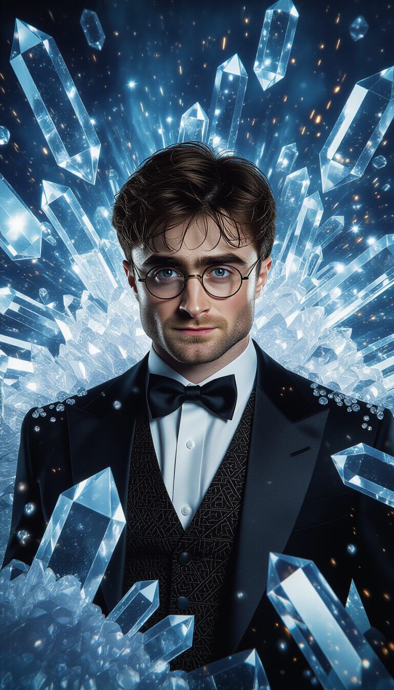 Daniel Radcliffe Surrounded by Crystals in Pablo Amaringo St...