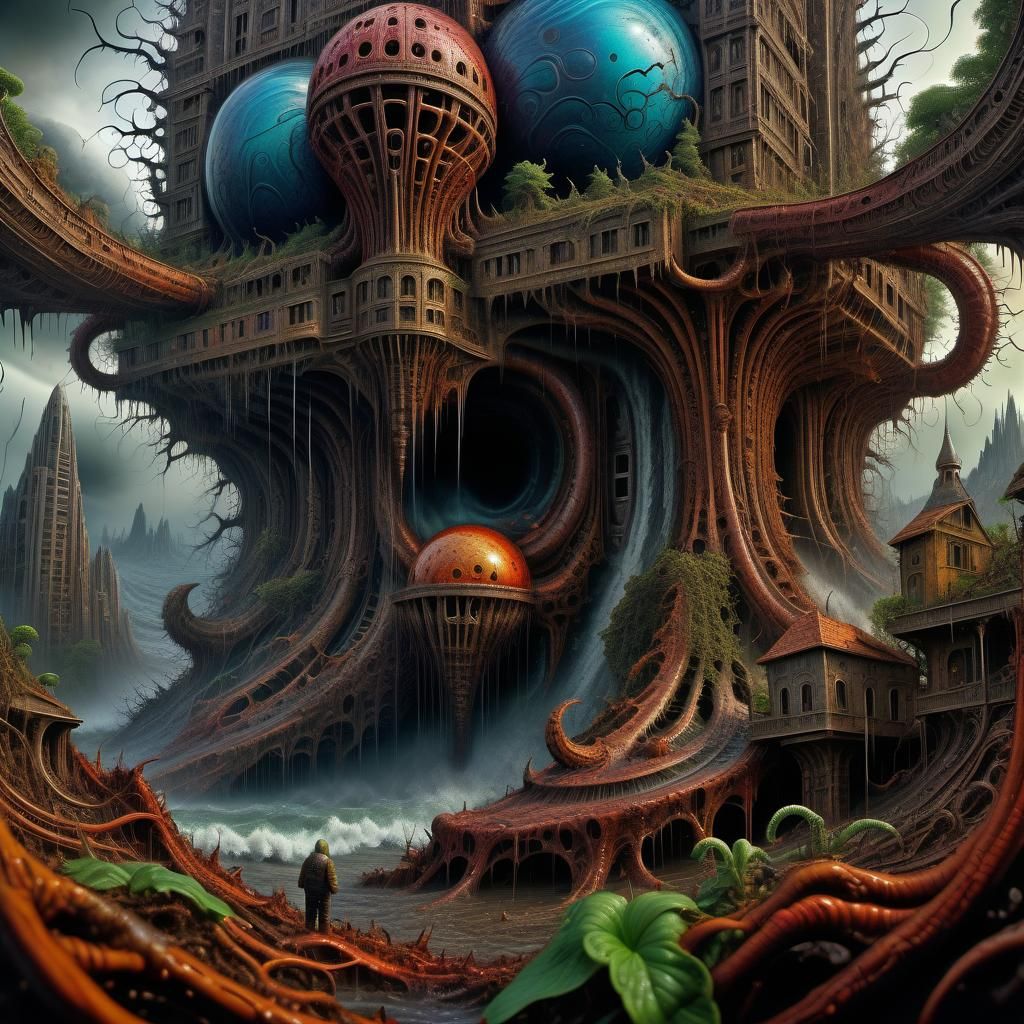 A strange fantasy world