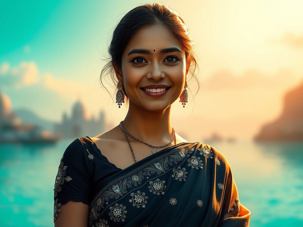 Elegance shines through vibrant cultural beauty