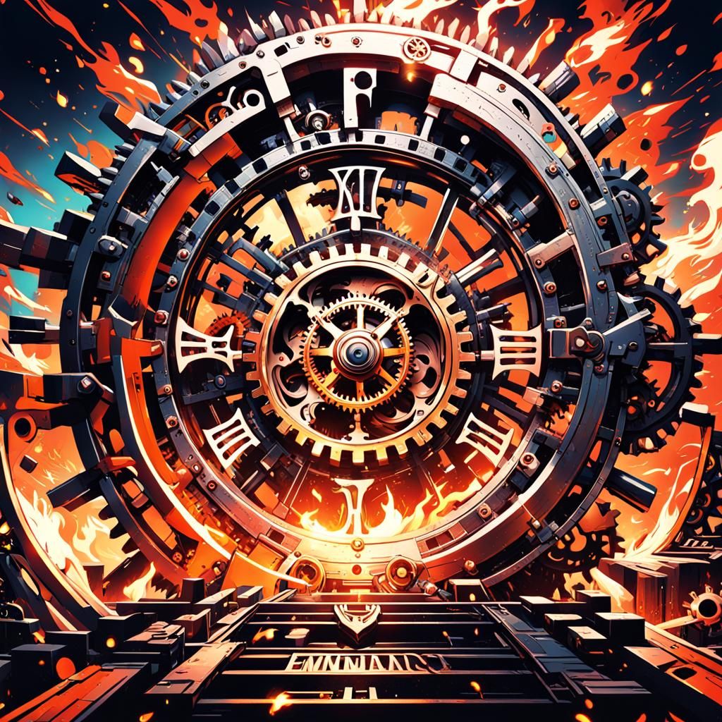 Fate and Destiny Logo in Studio Trigger Anime Style