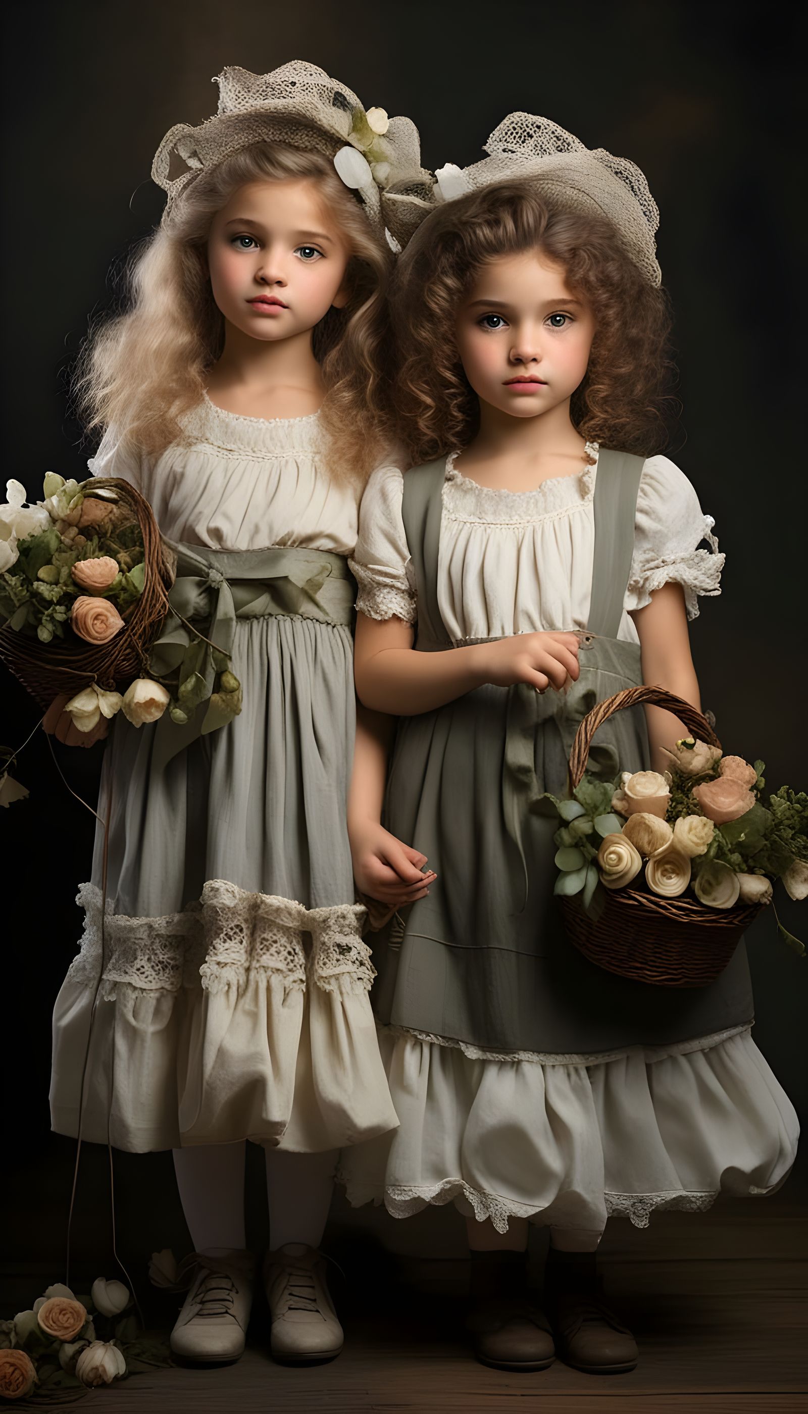 The flower girls of Lacock Abbey