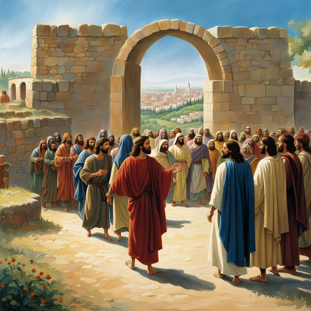 Jesus Enters the City Gates